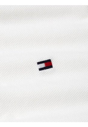 Vestido Blanco Tipo Polo Con Cuello En V Abierto Tommy Hilfiger