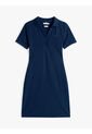 Vestido Azul Tipo Polo Con Cuello En V Abierto Tommy Hilfiger de Tommy Hilfiger