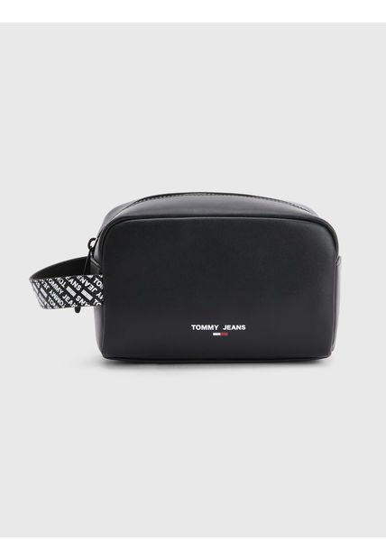 Neceser Essential De Piel Negro Tommy Hilfiger