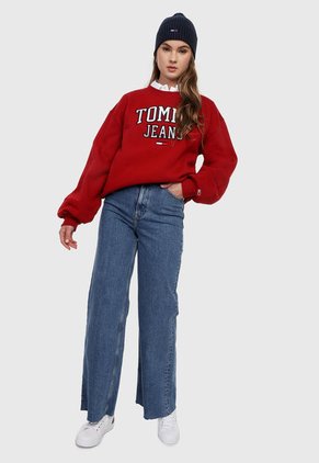 Buzo Rojo-Blanco Tommy Jeans