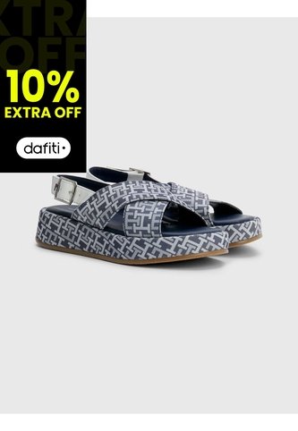 Sandalias Con Cierre Velcro Niña Gris Tommy Hilfiger Tommy Hilfiger