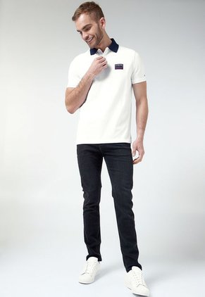 Polo Blanco-Azul Navy-Rojo Tommy Hilfiger