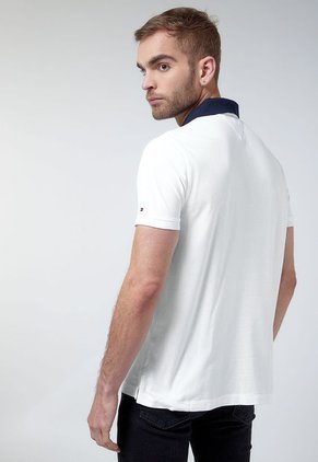 Polo Blanco-Azul Navy-Rojo Tommy Hilfiger