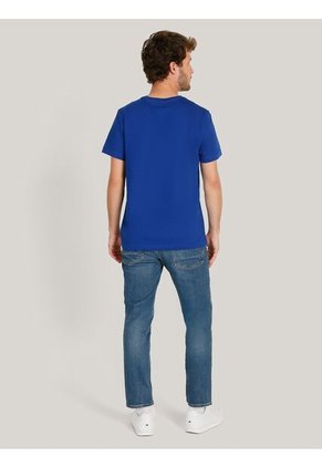 Camiseta Azul Essential Con Logo Tommy Hilfiger