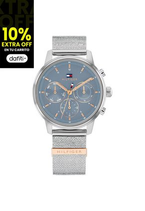 Reloj Tommy Hilfiger Modelo 1782807 Plateado Mujer