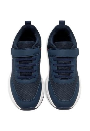 Tenis Azul Con Diseño Cierre De Velcro Y Cordones Tommy Hilfiger