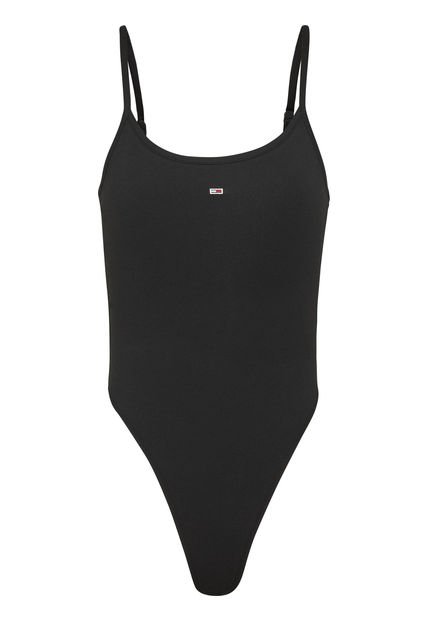 Body Essential Ajustado De Punto Mujer Negro Tommy Jeans Mujer Negro Tommy Jeans