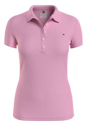 Polo Con Tapeta De Cinco Botones Y Corte Slim Mujer Rosado Tommy Hilfiger Mujer Rosa Tommy Hilfiger Tommy Hilfiger