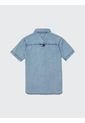 Camisa Celeste Denim - Adaptive Para Niño Tommy Hilfiger de Tommy Hilfiger