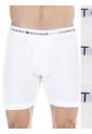 3 Pack De Boxer Brief Blancos En Algodón Tommy Hilfiger de Tommy Hilfiger