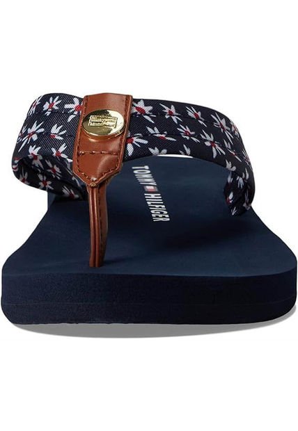 Sandalias Azul Oscuro Con Estampado Floral Tommy Hilfiger