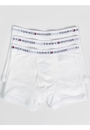 Pack Blanco De 3 Bóxer Con Detalles Distintivos De Tommy Hilfiger Tommy Hilfiger