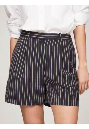 Bermudas Azul Oscuro Fluido Con Nudo De Cuerda Tommy Hilfiger