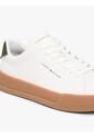 Tenis Beige De Tenis En Cuero Tommy Hilfiger de Tommy Hilfiger
