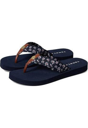 Sandalias Azul Oscuro Con Estampado Floral Tommy Hilfiger