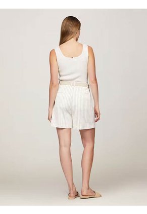 Bermudas Blanco Fluido Con Nudo De Cuerda Tommy Hilfiger