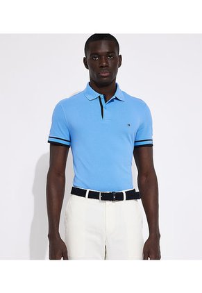 Cinturón Azul Denton Trenzado Para Hombre Tommy Hilfiger