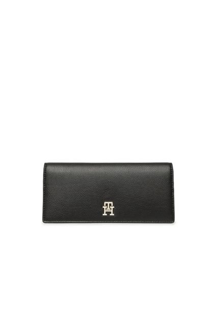 Cartera Grande Con Monograma Th Mujer Negro Tommy Hilfiger