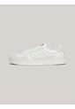 Tenis Blanco De Cuero Con Logo Tonal Tommy Hilfiger de Tommy Hilfiger