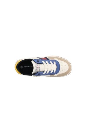 Tenis Multicolor Para Niño De Corte Bajo Con Logo Engomado Tommy Hilfiger