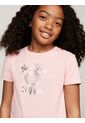 Camiseta Rosa Con Logotipo Metalizado Tommy Hilfiger de Tommy Hilfiger