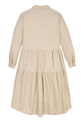 Vestido Beige Manga Larga Para Niñas Tommy Hilfiger