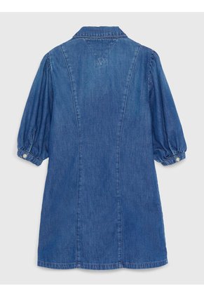 Vestido De Niña Camisero Tejido Denim Tommy Hilfiger