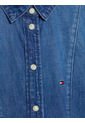 Vestido De Niña Camisero Tejido Denim Tommy Hilfiger de Tommy Hilfiger