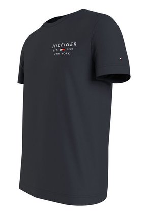 Camiseta De Corte Slim Con Logo Hombre Azul Tommy Hilfiger