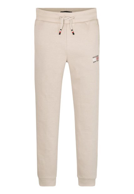 Jogger Beige En Algodón Para Niño Tommy Hilfiger