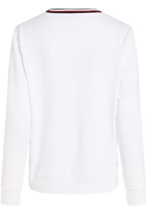 Saco Con Cuello Redondo Y Cinta Distintiva Mujer Blanco Tommy Hilfiger