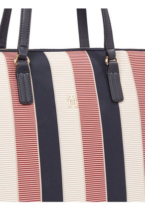 Bolso Beige Tote Poppy Stripe Tommy Hilfiger