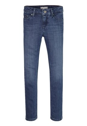 Jeans Nora Ceñidos Con Efecto Desteñido Niña Azul Tommy Hilfiger
