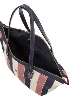 Bolso Beige Tote Poppy Stripe Tommy Hilfiger