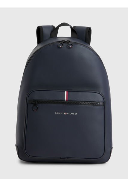 Morral Essential De Piqué Con Logo Hombre Azul Tommy Hilfiger