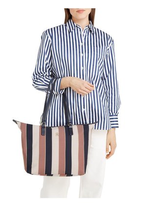 Bolso Beige Tote Poppy Stripe Tommy Hilfiger