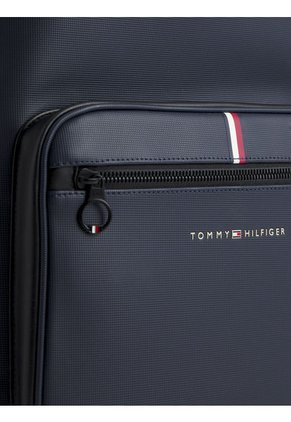 Morral Essential De Piqué Con Logo Hombre Azul Tommy Hilfiger