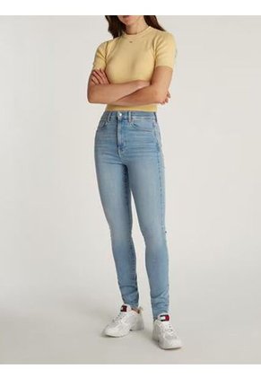 Jeans Azul Sylvia De Corte Skinny Tommy Jeans
