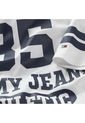 Camiseta Universitaria Oversize Con Logo Hombre Blanco Tommy Jeans de Tommy Hilfiger