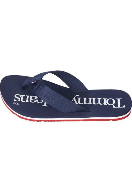 Sandalias Con Logo Bordado Mujer Negro Tommy Hilfiger