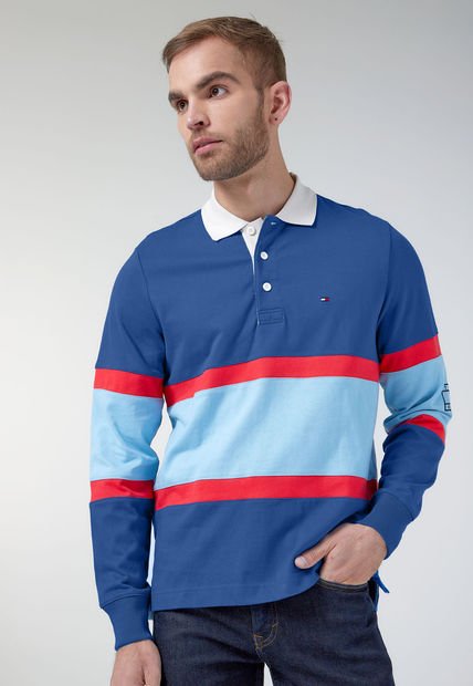 Buzo Azul-Rojo-Celeste Tommy Hilfiger