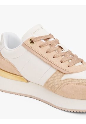 Tenis Blanco Con Paneles Metalizados Tommy Hilfiger