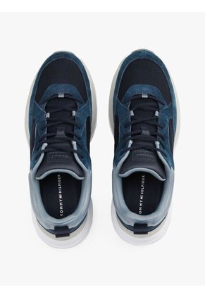 Tenis Azul Modern De Running Con Texturas Tommy Hilfiger