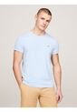 Camiseta Celeste De Cuello Redondo Y Corte Extra Slim Tommy Hilfiger de Tommy Hilfiger