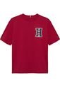 Camiseta Roja Varsity De Cuello Redondo Con Logo Tommy Hilfiger de Tommy Hilfiger