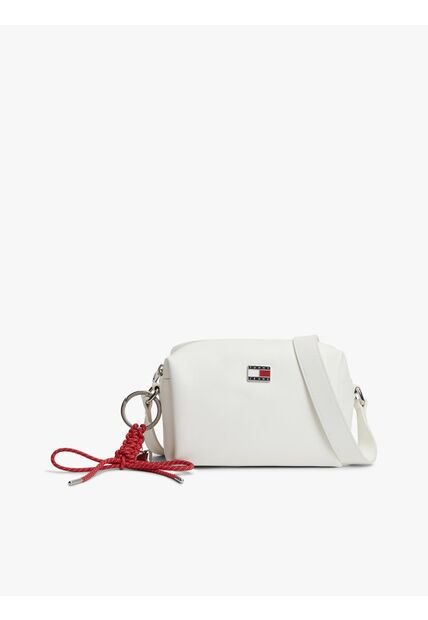 Bolso Blanco Cruzado Con Logo Tommy Hilfiger
