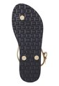 Sandalias Dorado Signature Con Logo Tommy Hilfiger de Tommy Hilfiger