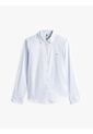 Camisa Celeste De Popelín De Corte Regular Tommy Hilfiger de Tommy Hilfiger