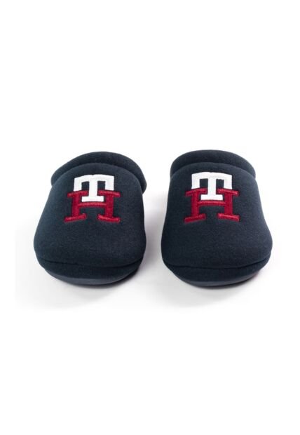 Tenis Con Monograma Bordado En Relieve Hombre Azul Tommy Hilfiger