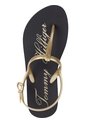 Sandalias Dorado Signature Con Logo Tommy Hilfiger de Tommy Hilfiger